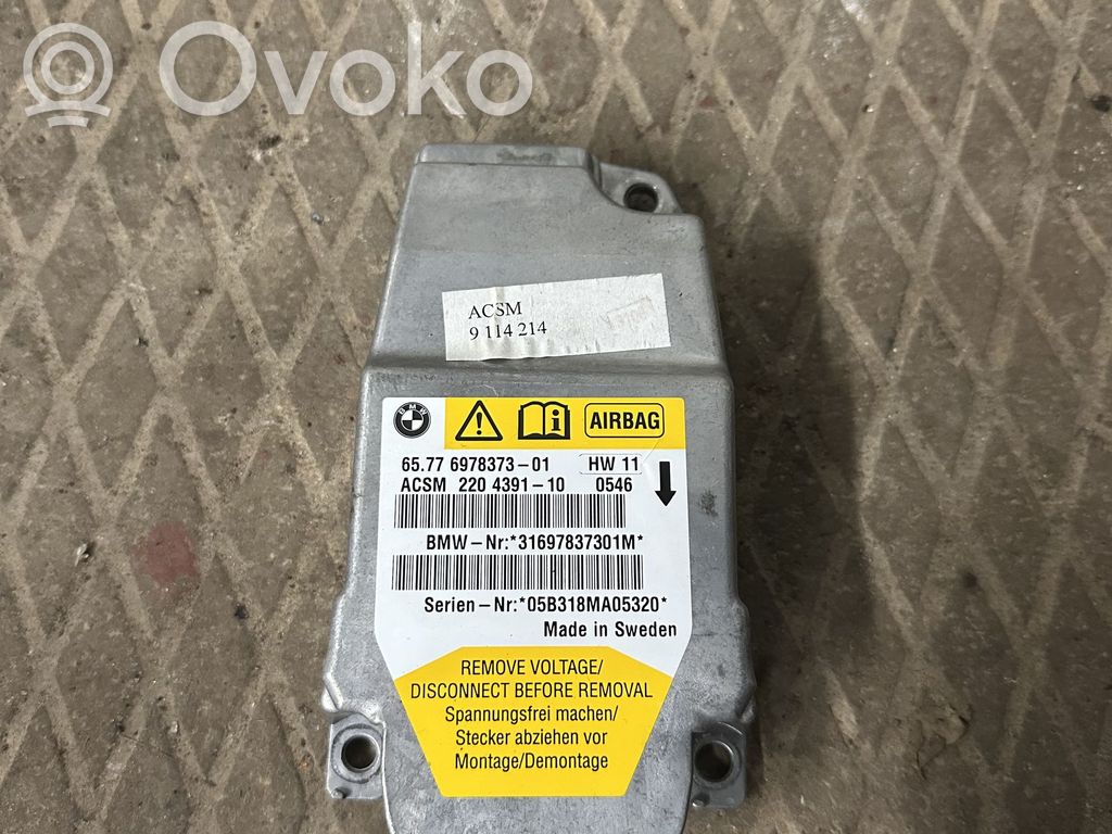 BMW 5 E60 E61 Unidad de control/módulo del Airbag 