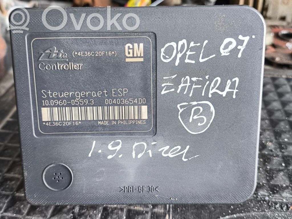 Opel Zafira B ABS bloks 
