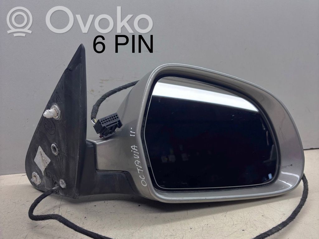 Skoda Octavia Mk2 (1Z) Elektryczne lusterko boczne drzwi przednich 