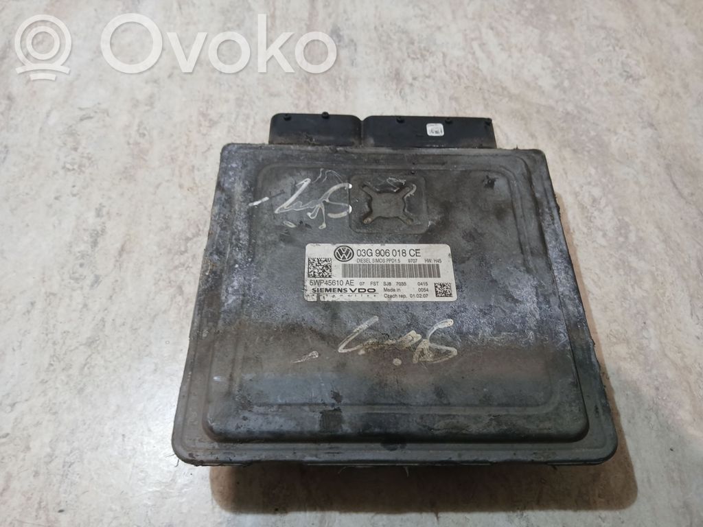 Engine control unit/module   03G906018CE,5WP45610AE
