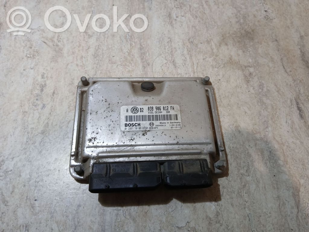 Engine control unit/module   038906012FA,0281010650,28SA5013