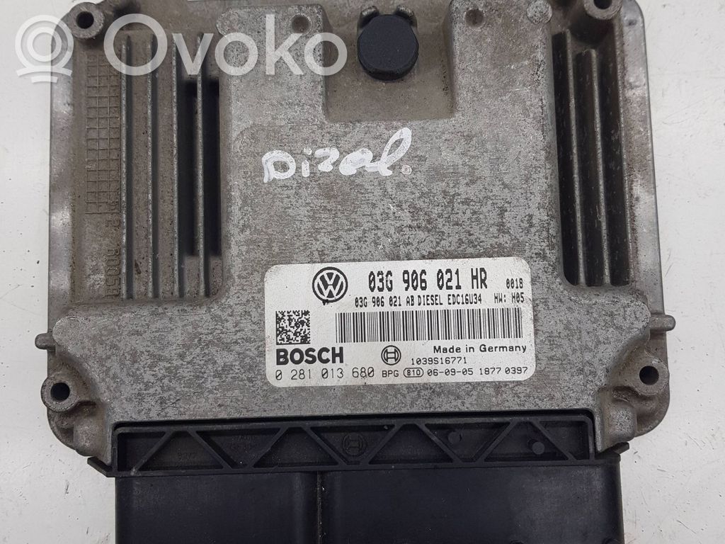 Engine control unit/module   03G906021HR,0281013680