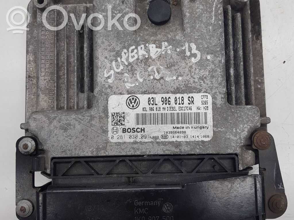 Skoda Superb B6 (3T) Engine control unit/module 