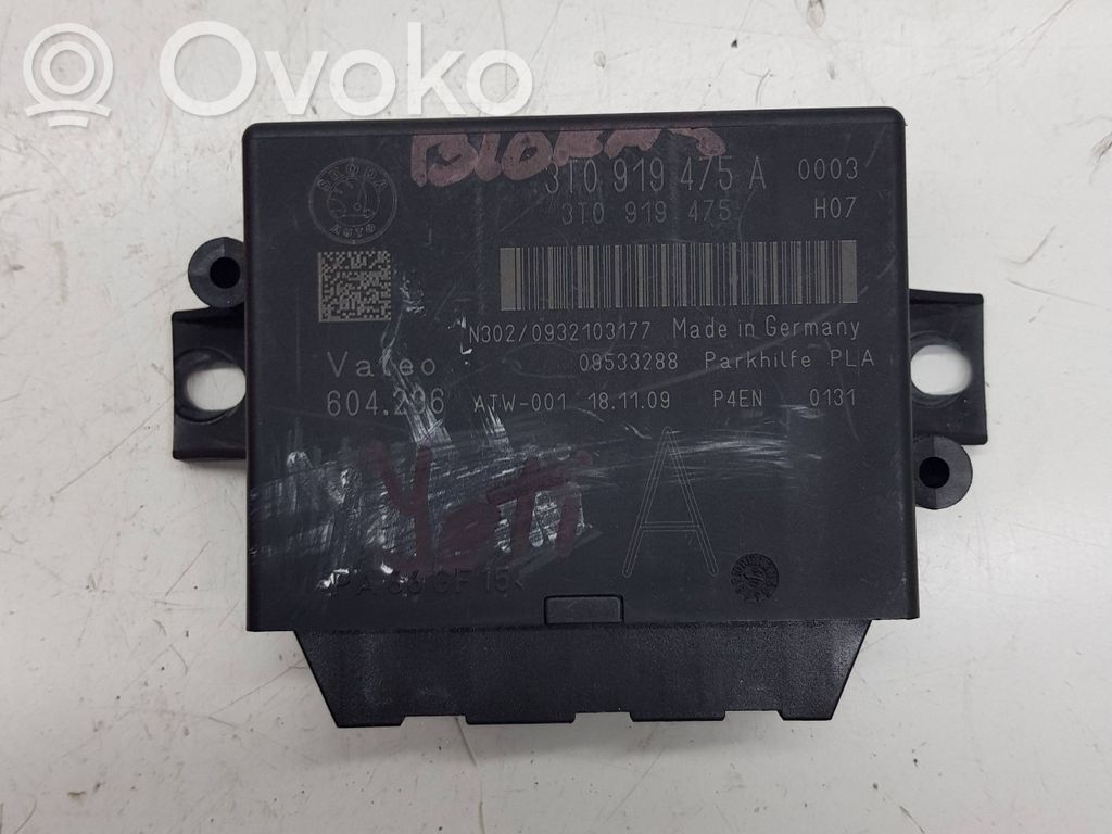 Skoda Yeti (5L) Parking PDC control unit/module 