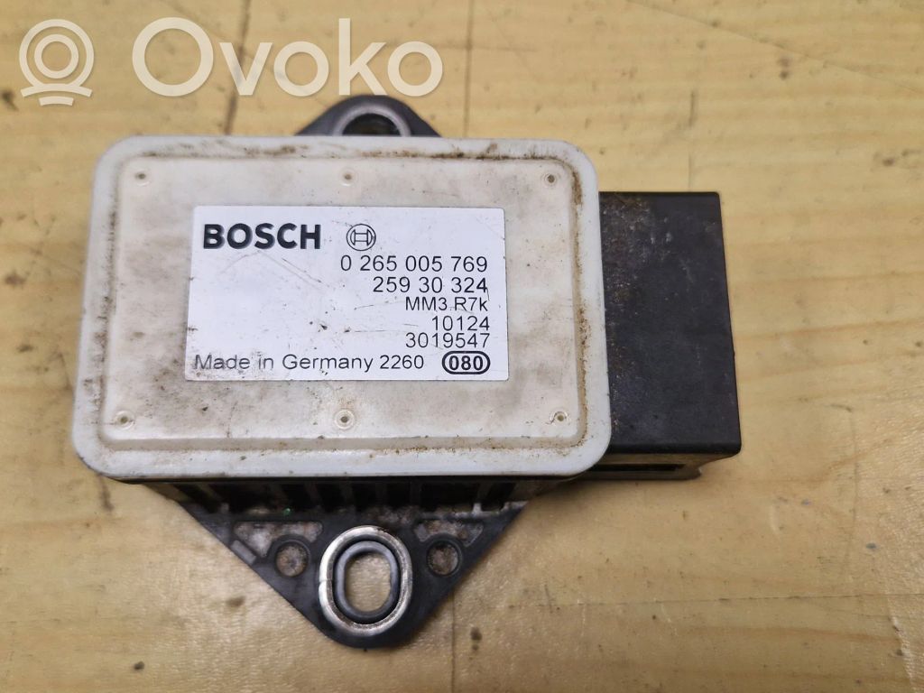 ESP acceleration yaw rate sensor   25930324,0265005769