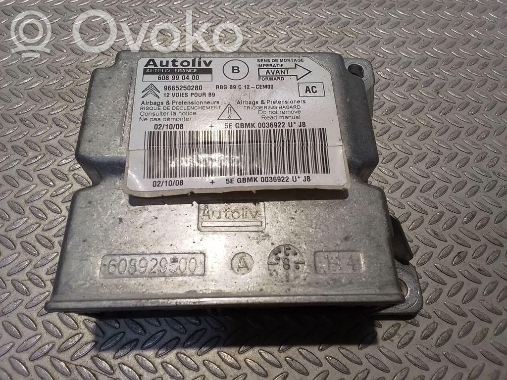 Peugeot Partner Airbag control unit/module 