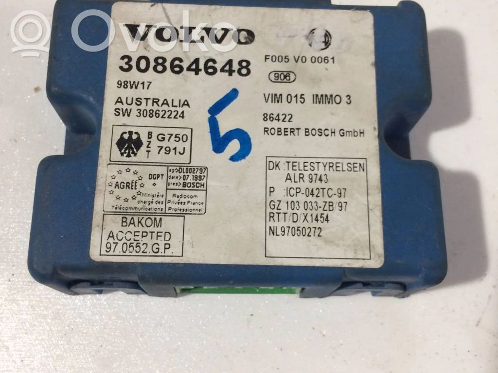 Volvo S40, V40 Ajonestolaitteen ohjainlaite/moduuli 