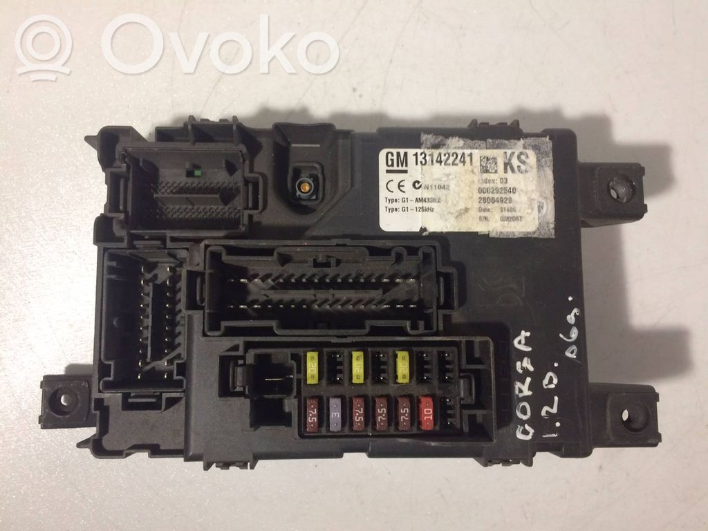 Opel Corsa D Módulo de fusible 