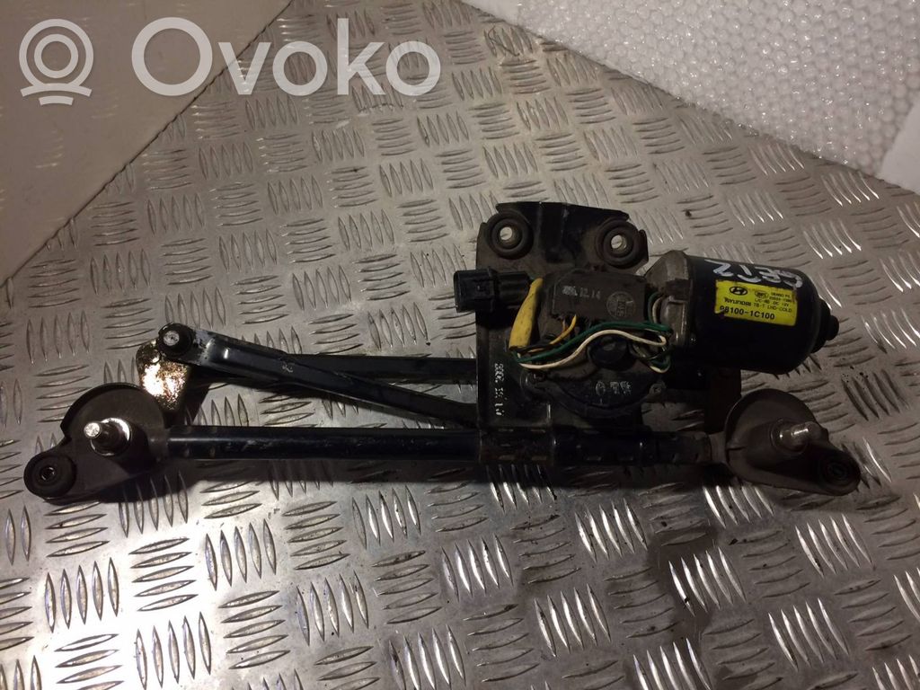 Hyundai Getz Wischergestänge Wischermotor vorne 