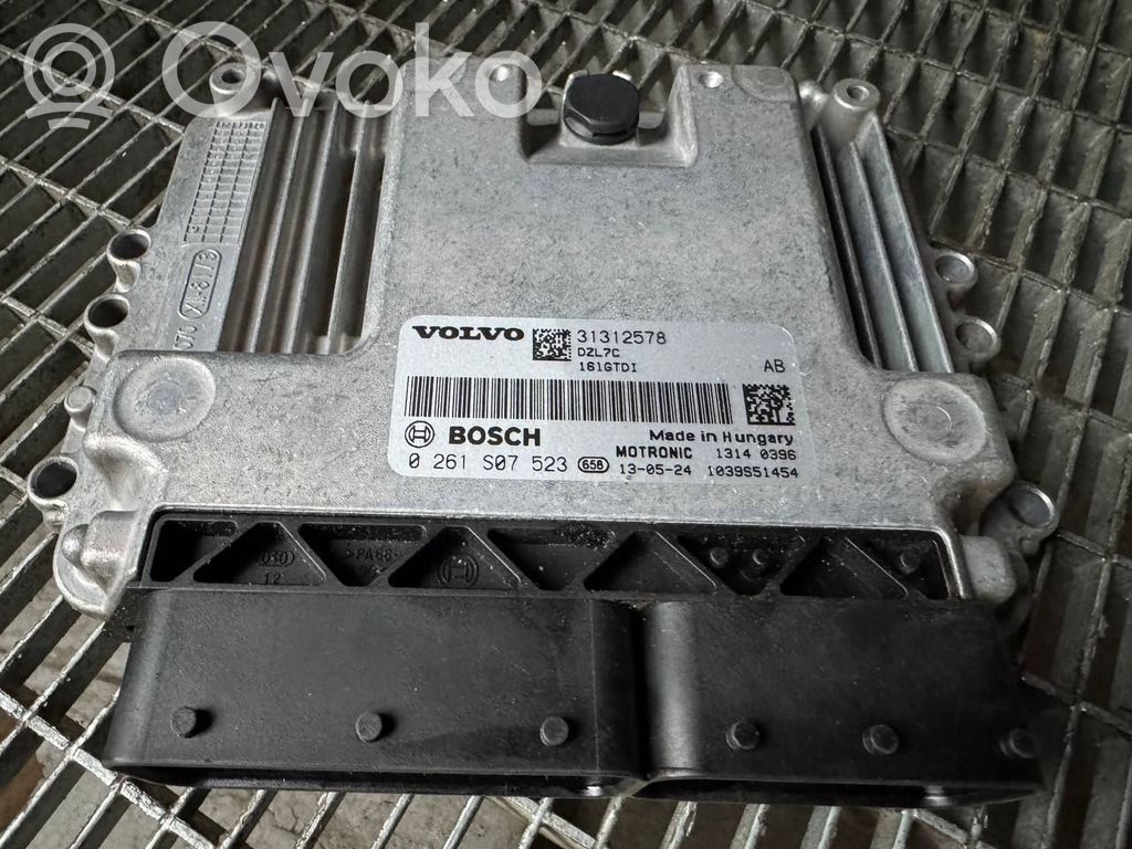 Engine control unit/module ECU   0261S07523,1039S51454,13140396,161GTDI,31312578,TCKU7018532