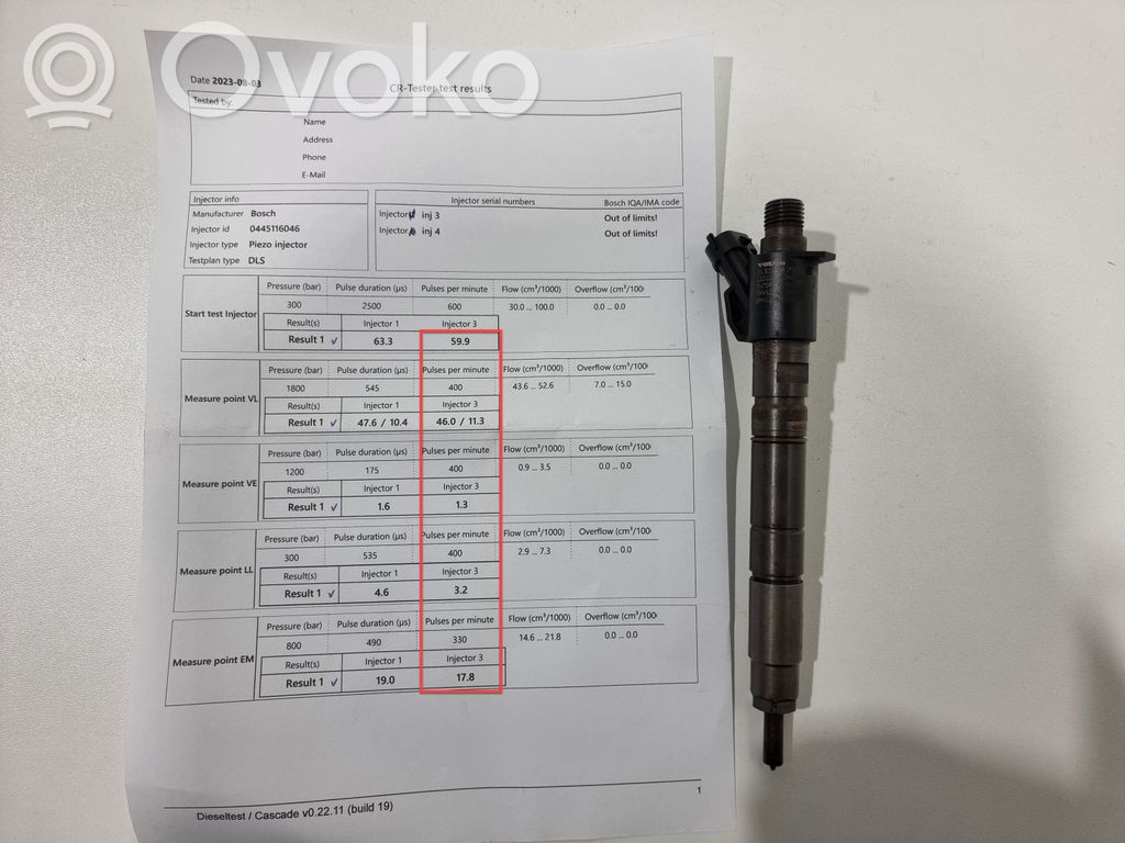 Inyector de combustible   31303238