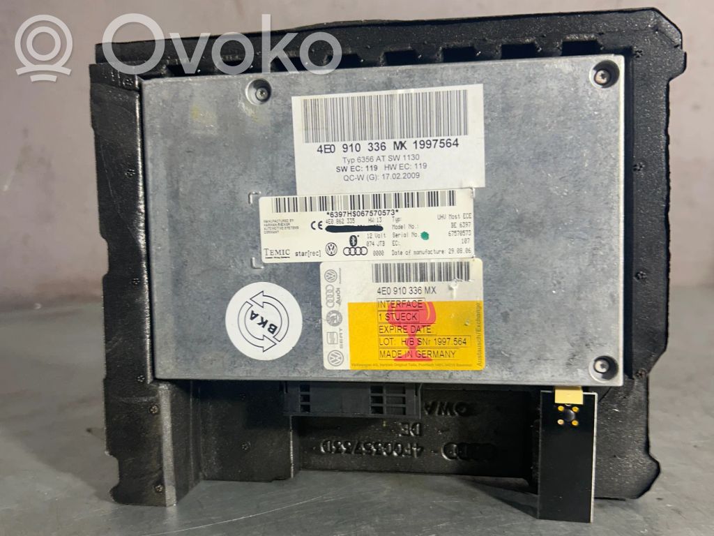 Unidad de control/módulo de bluetooth   4E0910336MX
