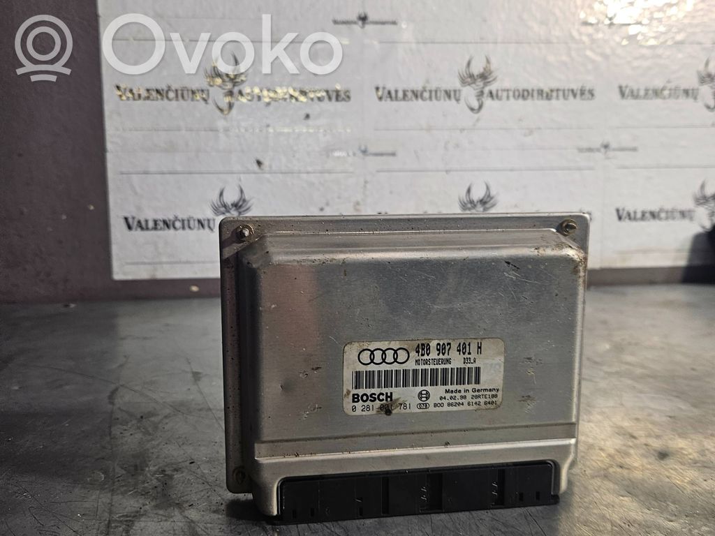 Engine control unit/module   4B0907401H,28RTE188,0281001781