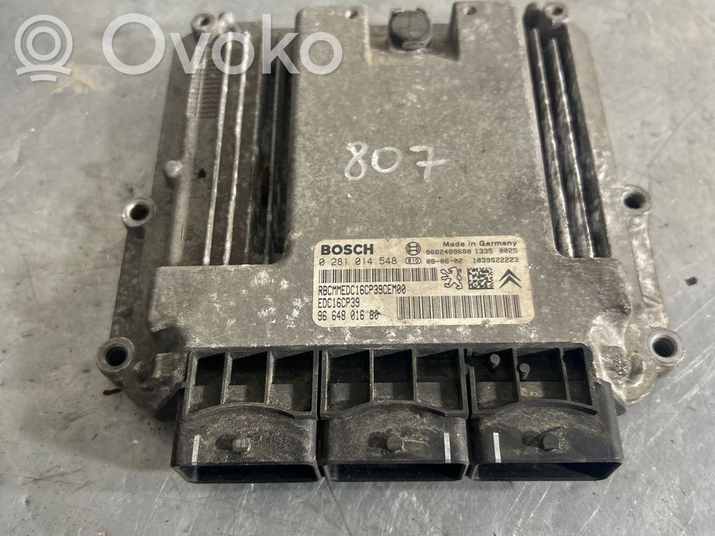 Peugeot 807 Engine control unit/module 