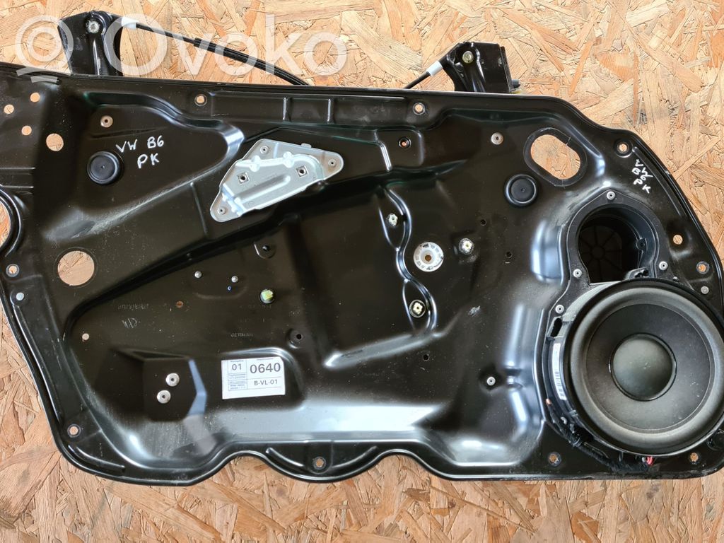 Volkswagen PASSAT B6 Mechanizm podnoszenia szyby przedniej bez silnika 