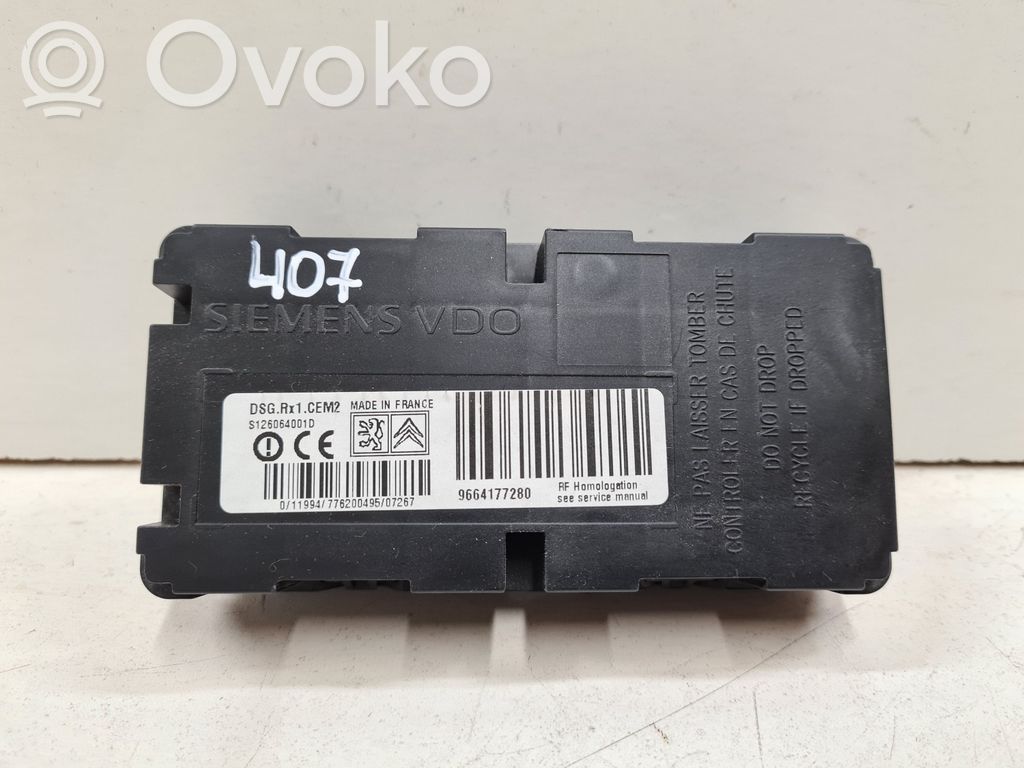 Peugeot 407 Tire pressure control unit 