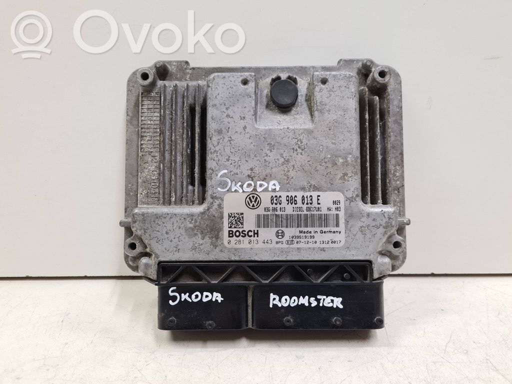 Skoda Roomster (5J) Engine control unit/module 