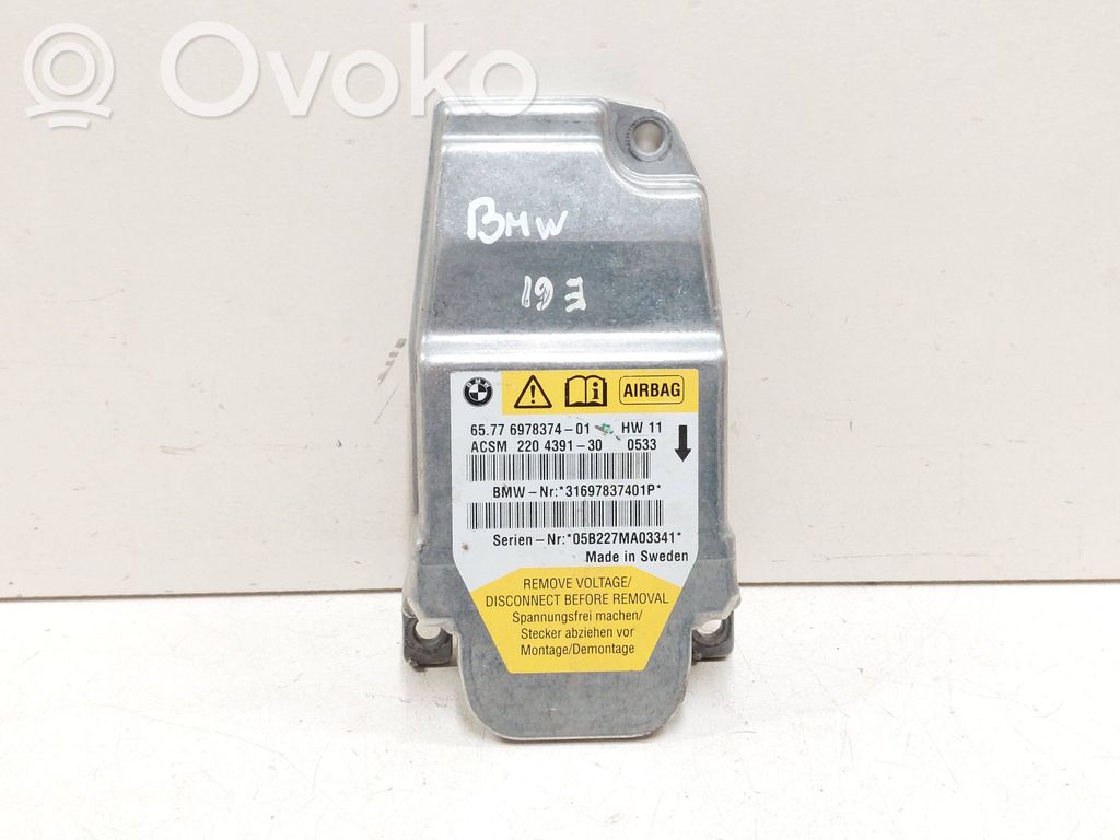 BMW 5 E60 E61 Airbag control unit/module 