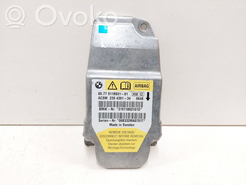 BMW 5 E60 E61 Airbag control unit/module 