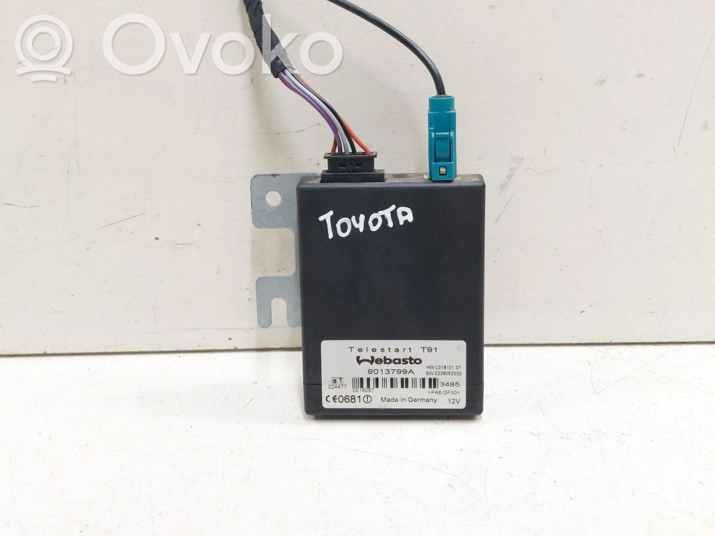 Toyota Corolla Verso E121 Auxiliary heating control unit/module 
