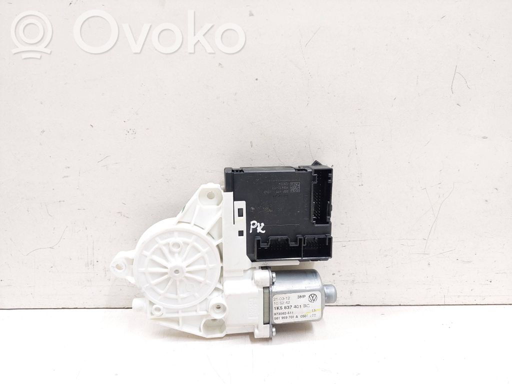 Volkswagen Golf VI Silnik regulatora szyby drzwi przednich 