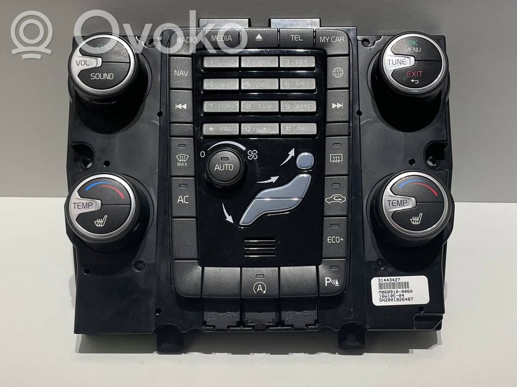 Climate control unit   31443427,M0689100060,16W10E04,SN2001826487