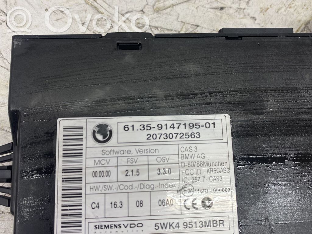 BMW 3 E92 E93 CAS control unit/module 