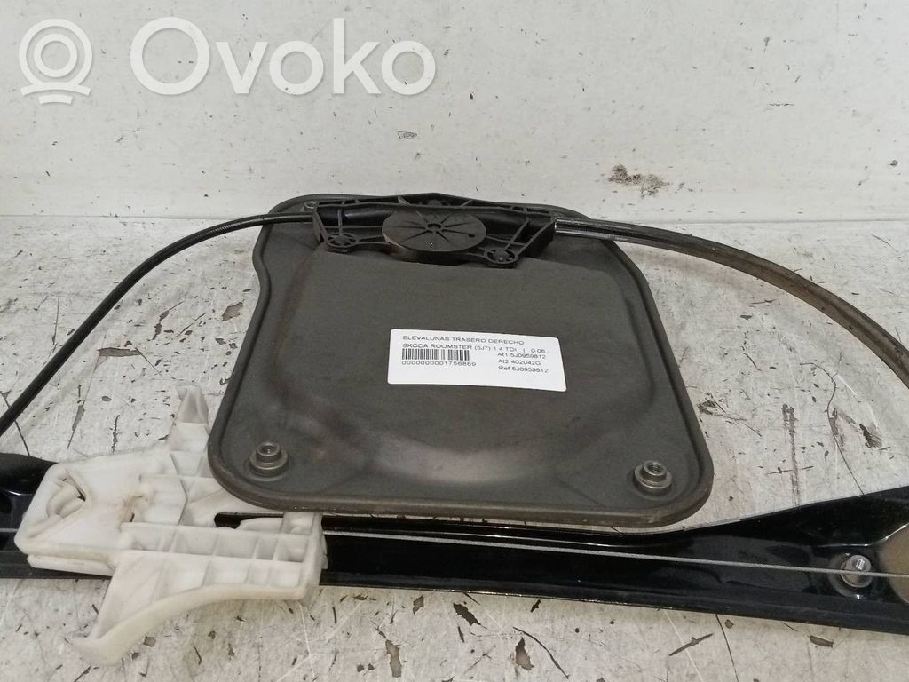 Skoda Roomster (5J) Macara geam ușă spate cu motor 