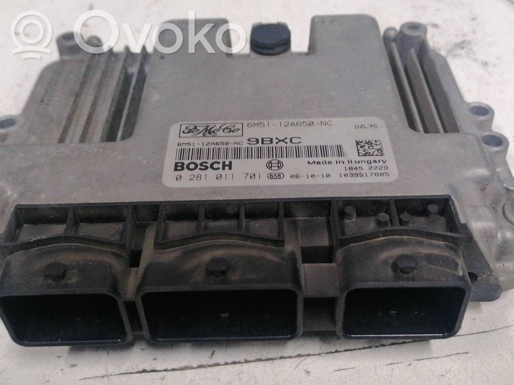 Engine control unit/module   6M5112A650NC,6M5112A650NC,0281001701