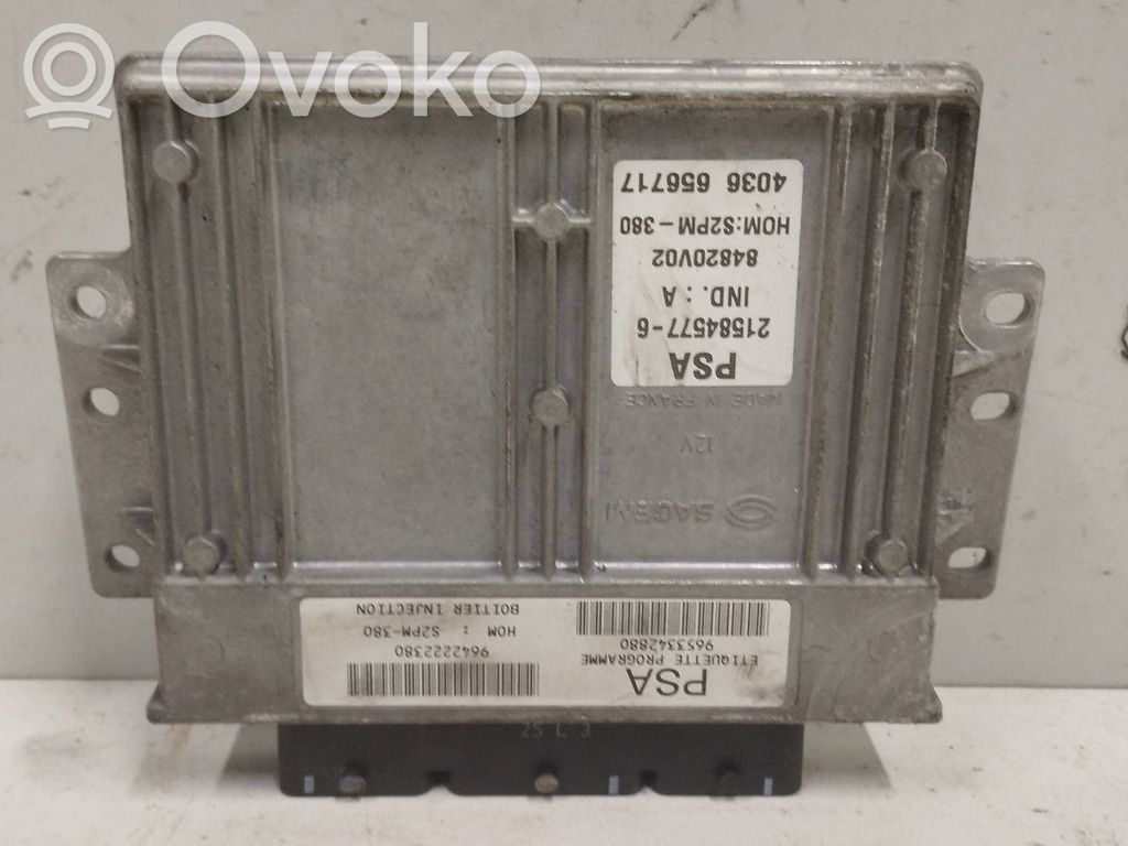Engine control unit/module   9653342880,9642222380,SAGEM