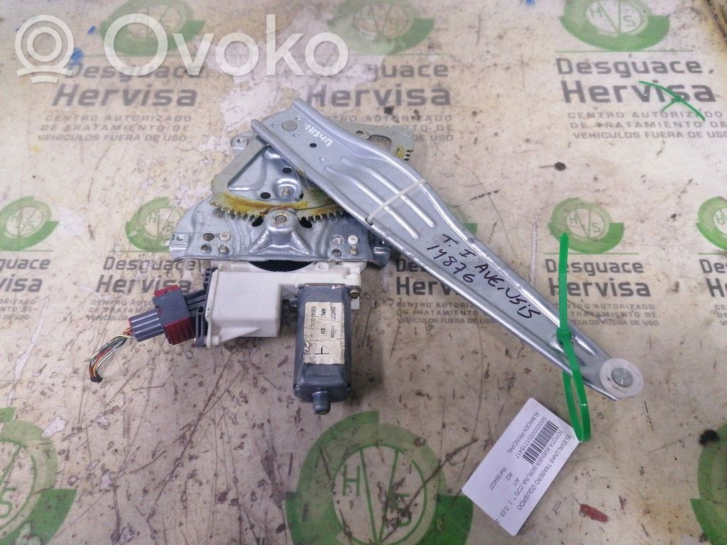 Toyota Avensis T250 Mechanizm podnoszenia szyby tylnej bez silnika