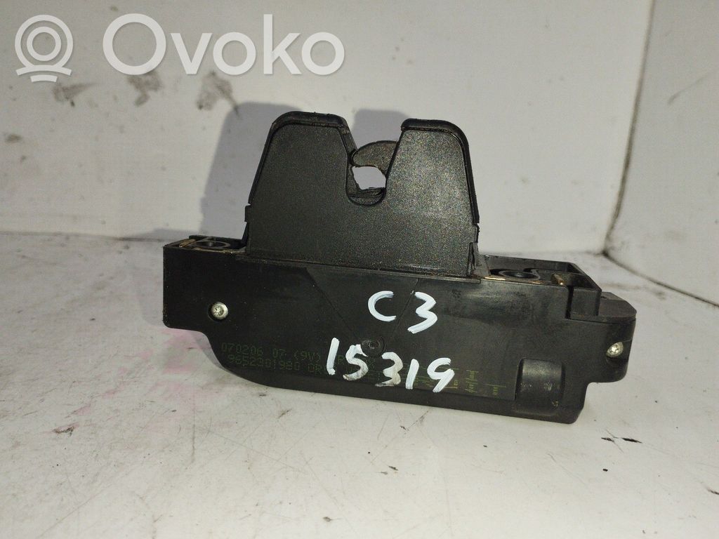 Citroen C3 Zamek klapy tylnej bagażnika 
