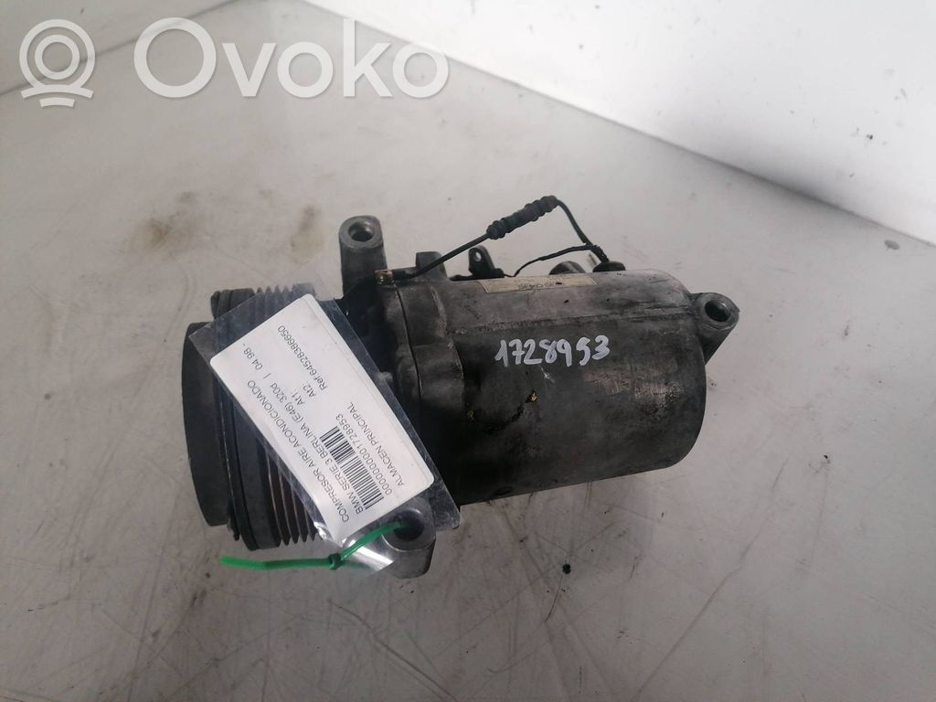 Ilmastointilaitteen kompressorin pumppu (A/C)   64528386650