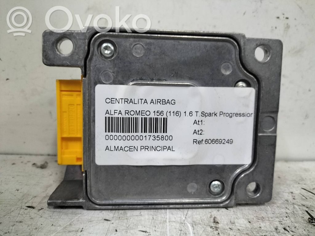 Alfa Romeo 156 Unidad de control/módulo del Airbag 