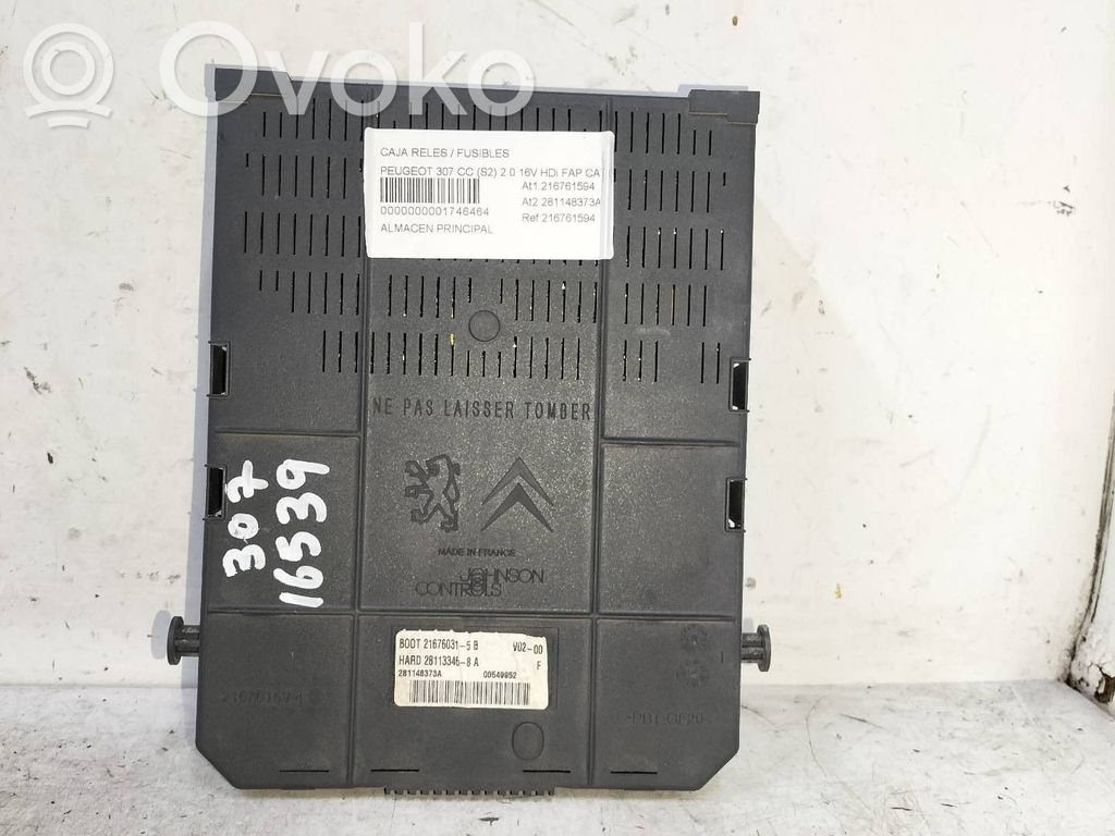 Peugeot 307 Unidad de control del BSM 