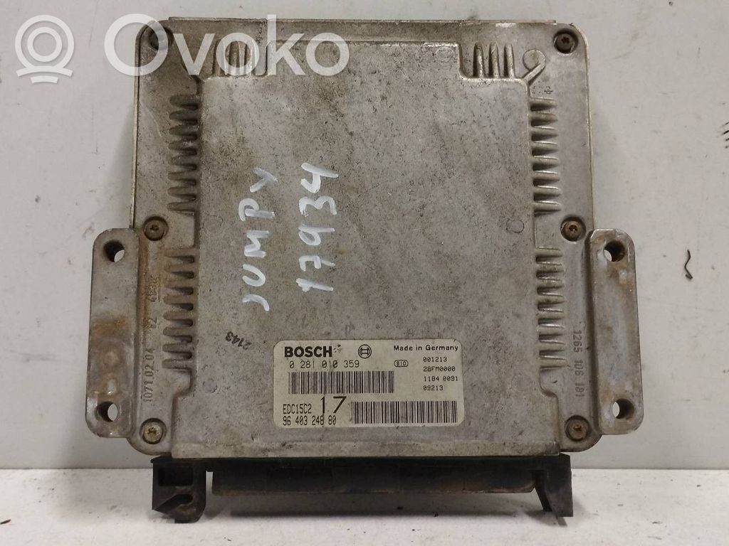 Citroen Jumpy Engine control unit/module 
