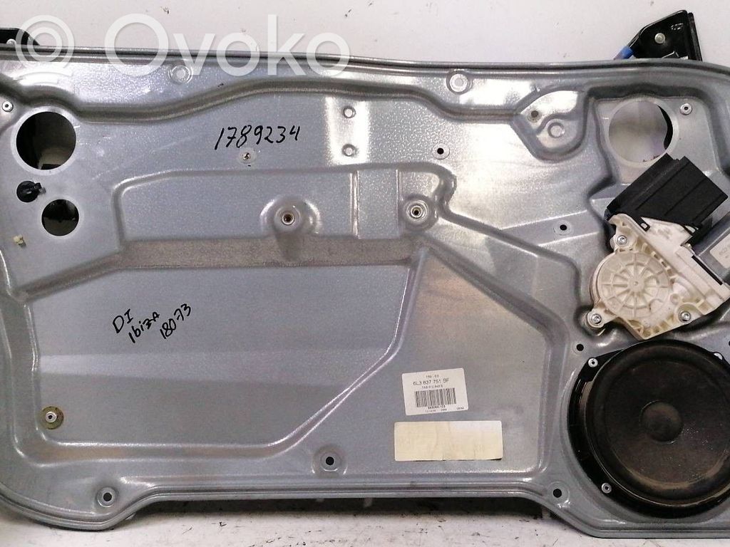 Seat Ibiza III (6L) Manualny podnośnik szyby drzwi przednich 