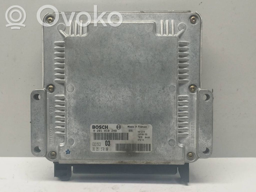 Engine control unit/module   9635157080,0281010248,BOSCH