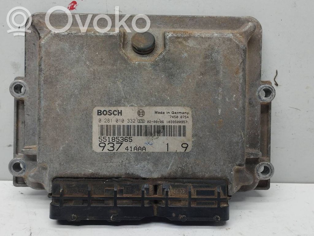 Centralina/modulo del motore   55185365,0281010332,BOSCH