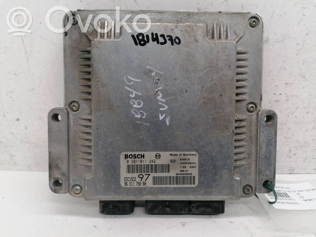 Citroen Jumpy Engine control unit/module 