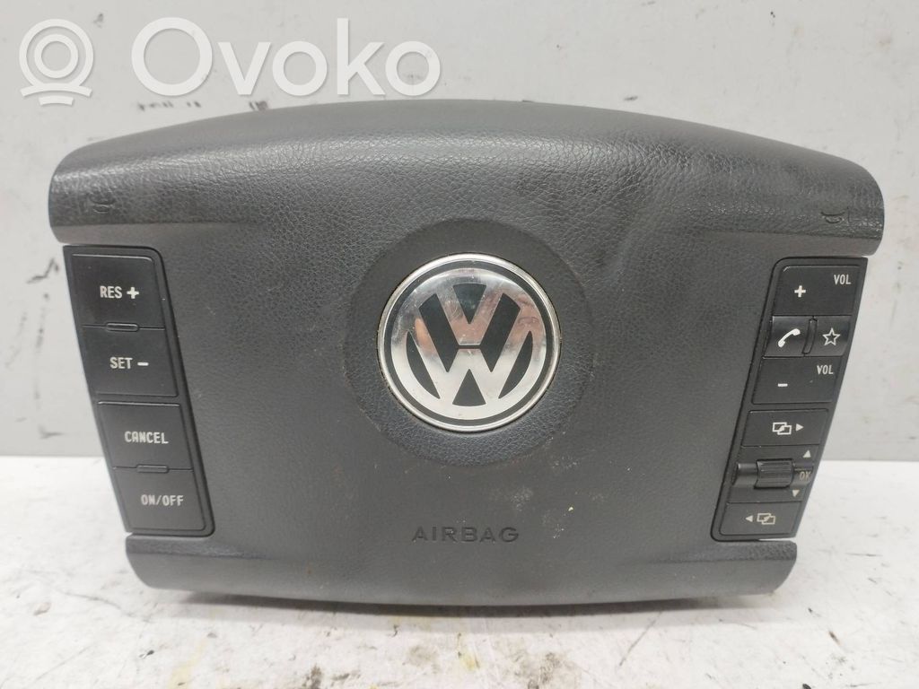 Volkswagen Touareg I Poduszka powietrzna Airbag kierownicy 