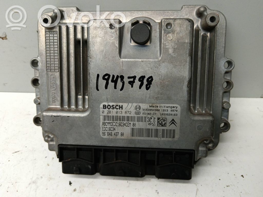 Sterownik / Moduł ECU   0281013872