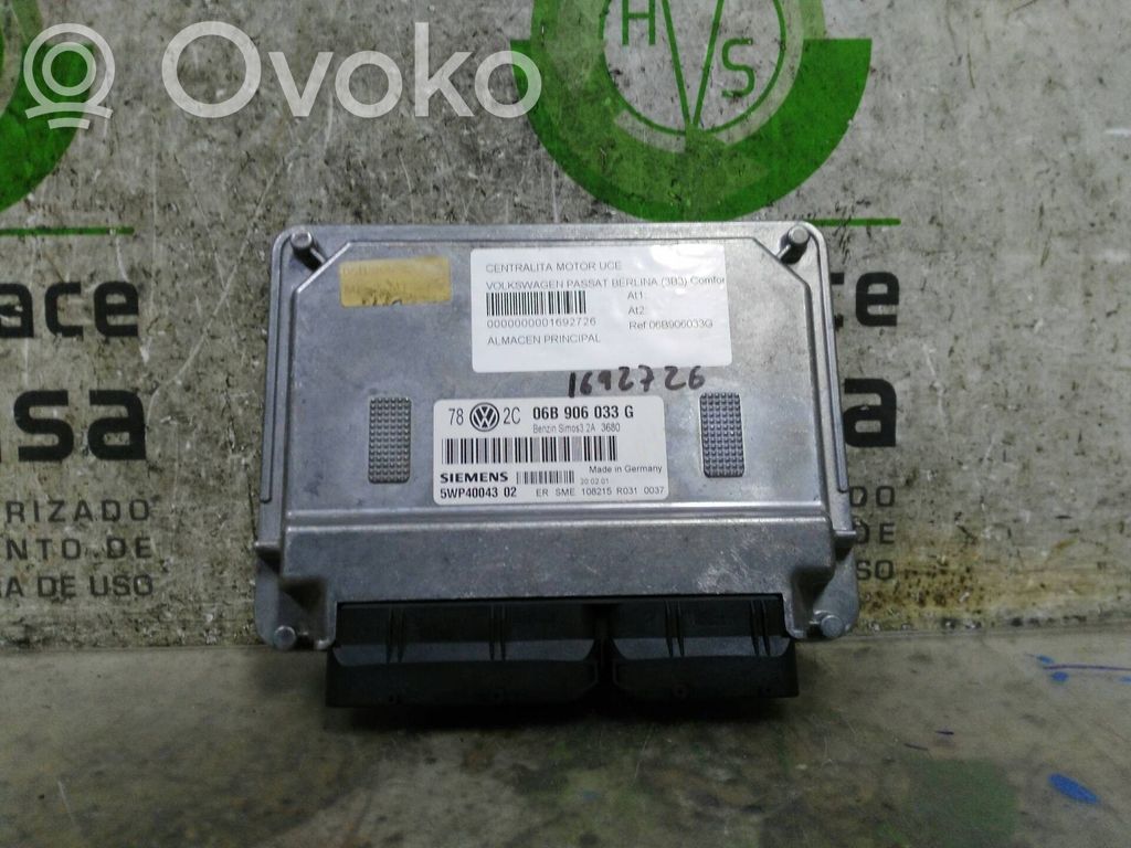 Unidad de control/módulo del motor   06B906033G