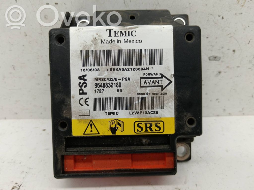 Unidad de control/módulo del Airbag   9648832180