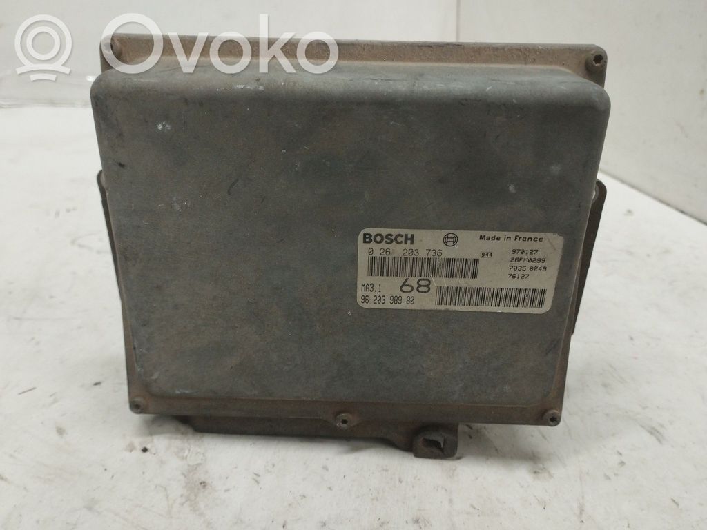 Unidad de control/módulo del motor   0261203736