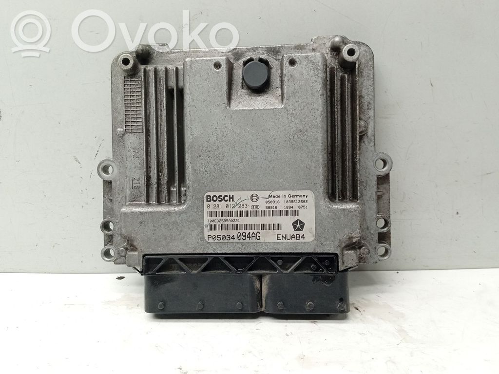 Engine control unit/module   P05034094AG,0281012283,1039S12602