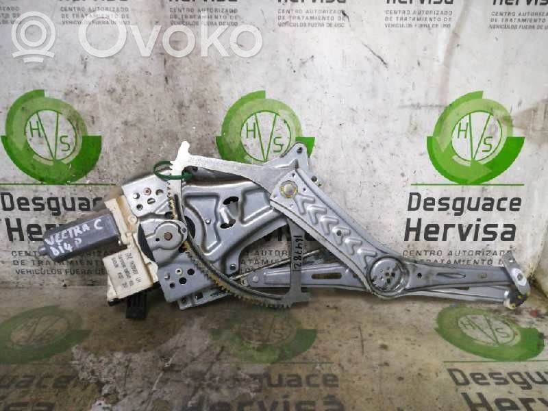 Opel Vectra C Regulador manual de la ventanilla delantera 