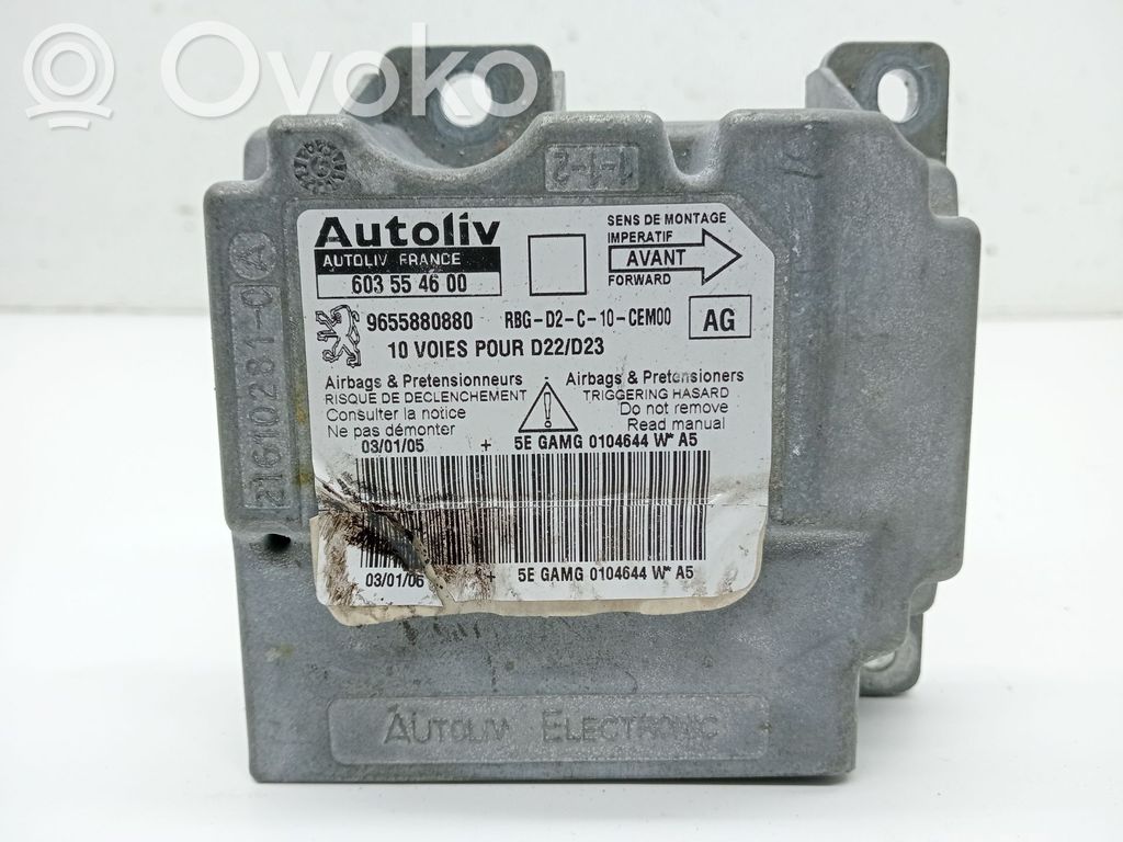 Peugeot 407 Unitate/modul de comandă airbaguri 