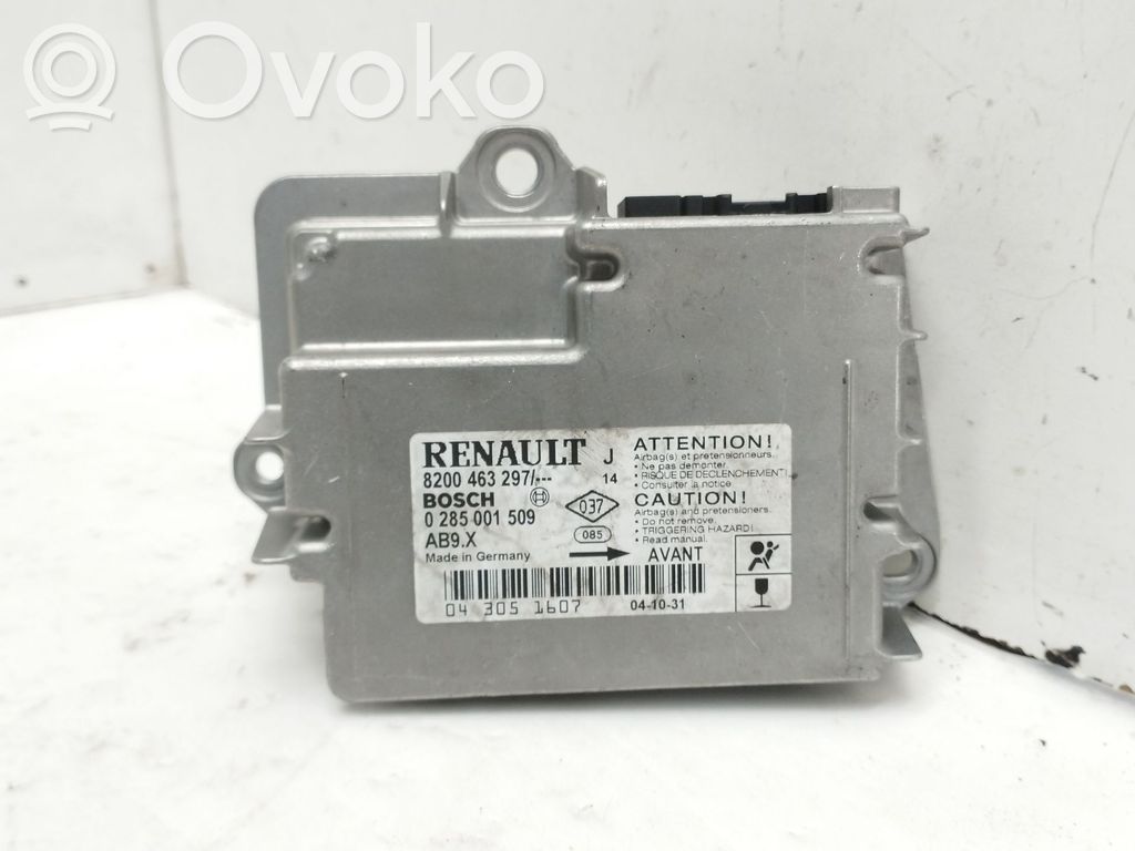 Airbag control unit/module   8200463297,0285001509