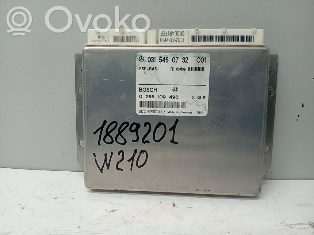 Alte unități/module de control   0315450732,0265109498